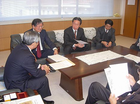 副知事への申し入れ